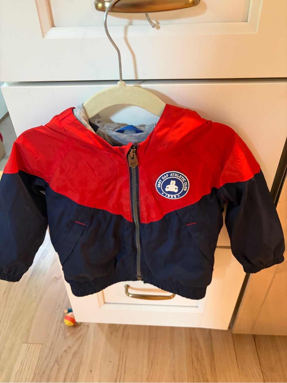 GAP Baby Red and Navy Windbreaker Jacket